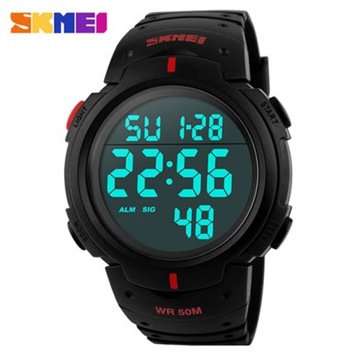 SKMEI Men Sport Watch Fashion Big Dial Watches Students Boys Digital Wristwatch - Picture 11 of 21