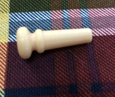 Tan Plastic End Pin for Acoustic Guitar ~Strap Button