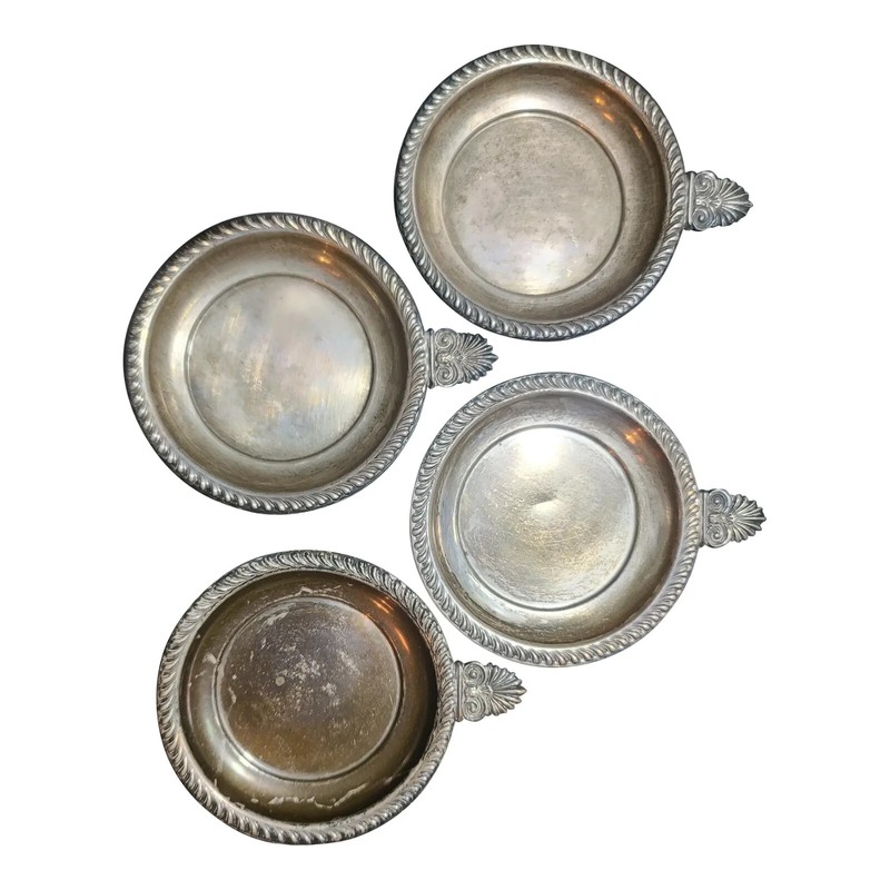 Vintage Antique Sterling Silver Finger Bowl/Nut Dish/Ashtray - Set of 4