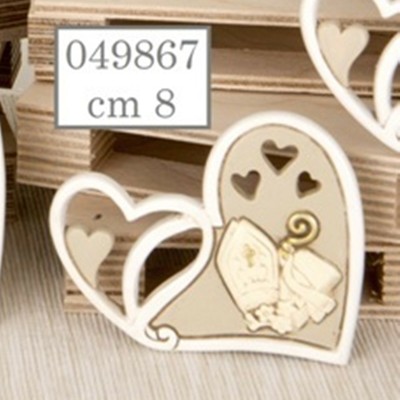 Bomboniere Cresima Icona Due Cuori Con I Simboli Della Cresima Ebay