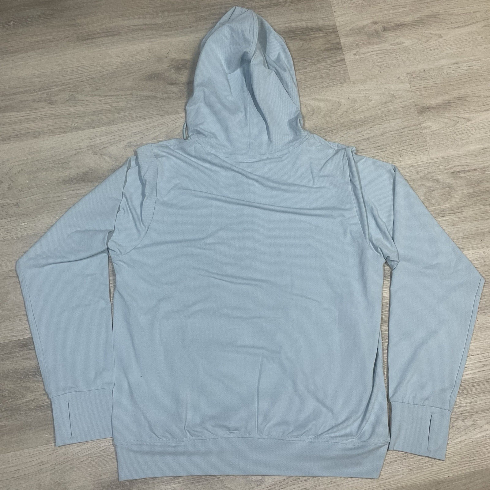 UNIQLO AIRism Mesh Women's light blue Full Zip Hoodie Size M Activewear BNWT thumbnail 7