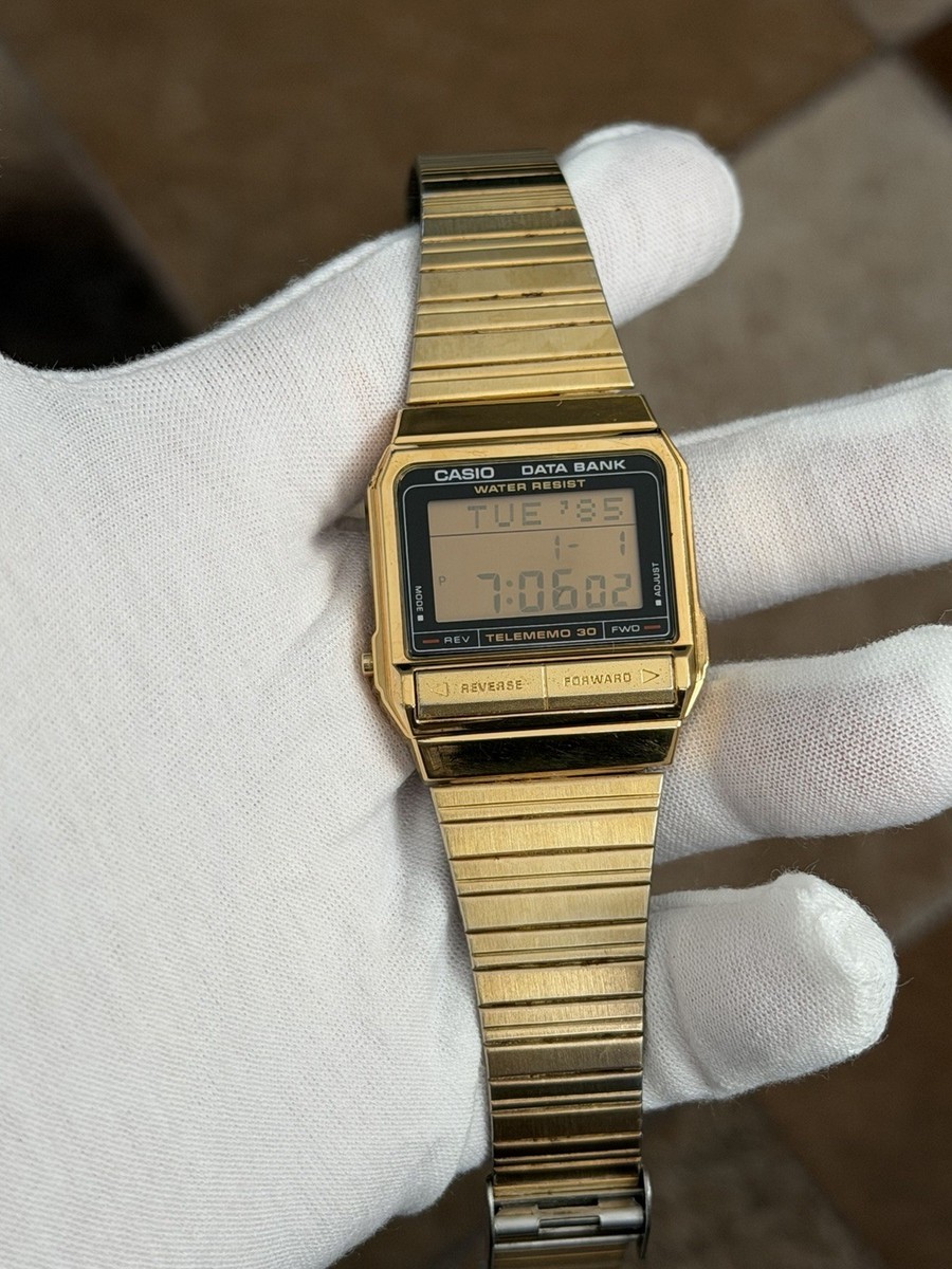 Rare Vintage Casio DB-310 Data Bank Telememo 30 Men's Digital