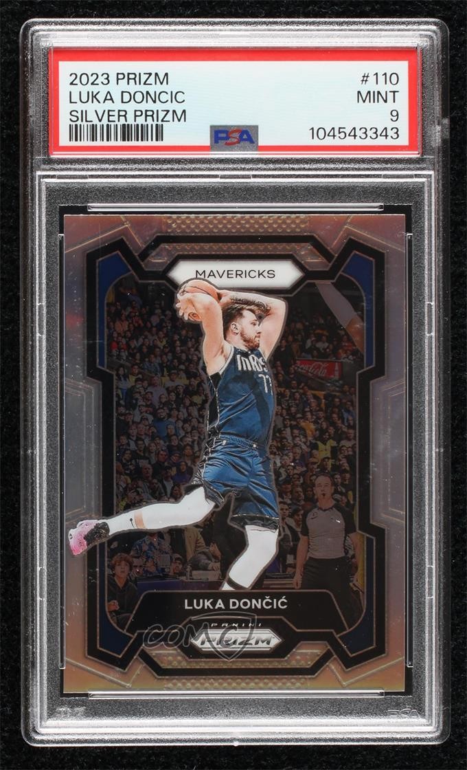 2023-24 Panini Prizm Silver Prizm Luka Doncic #110 PSA 9 MINT 18fx