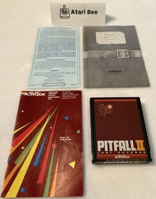 TESTED Pitfall 2 Lost Caverns VGC Atari 2600 W/Manual Catalog Warranty - Video