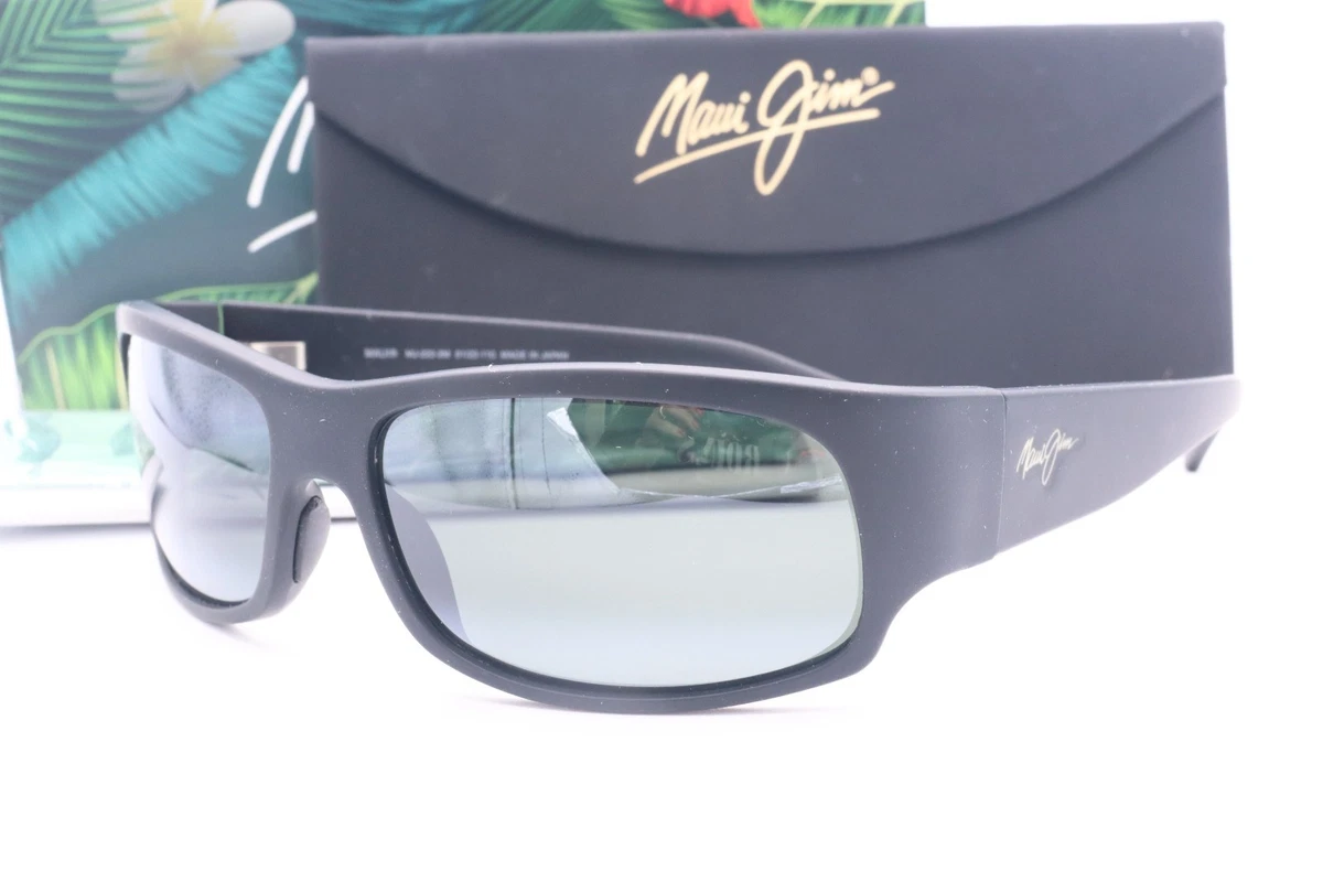 Maui Jim Longboard MJ 222-2M Black Wrap Sunglasses Gray polarized Lenses 61mm Maui Jim 222 Longboard main image 4