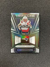 2023 Panini Obsidian Rhamondre Stevenson Trifecta Laundry Tag Green /25 #TRI-RST