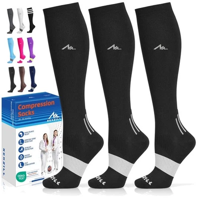 Compression Socks for Men & Women, 20-30 mmHg Support - Image 1 of 4