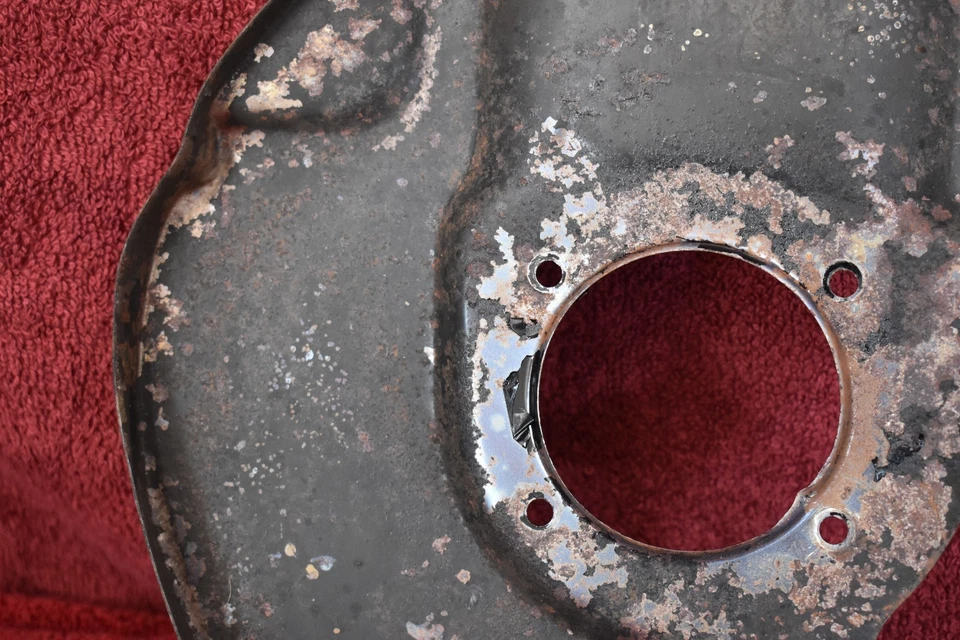 Par de placas de respaldo de freno delantero 75-78 Datsun 280Z OEM usado Foto 3 de 4