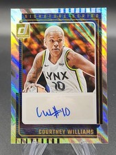 Courtney Williams 2025 Panini Donruss Signature Series Silver Lava Auto SS-CW