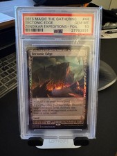 MTG Magic the Gathering TECTONIC EDGE FOIL ZENDIKAR EXPEDITIONS PSA 10 GEM MINT