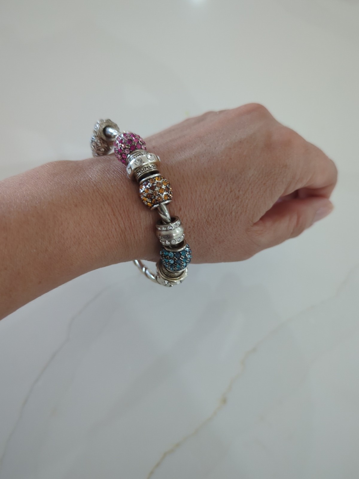 Exquisite Interchangeable Charm Cuff Bracelet - image 12