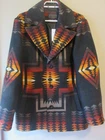 New Sample Pendleton Harding Heritage Wool Overcoat Jacket Sz Medium Black/Taupe