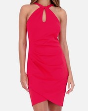 Siena Women's Red Keyhole-Neck Bodycon Dress Size 2