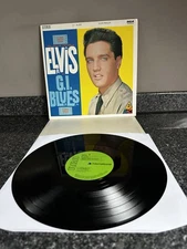 VINYL LP ELVIS PRESLEY  G.I. BLUES  1981 RCA UK REISSUE (GREEN LABELS) EX- / EX