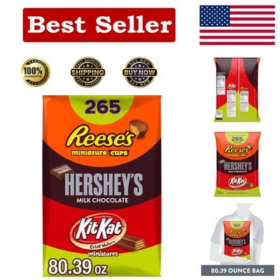 265-Piece KIT KAT & REESE'S Assorted Chocolate Bag - Perfect for Any Celebration