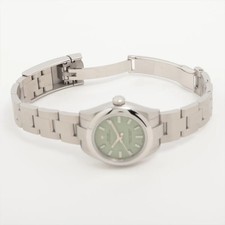 Rolex Oyster Perpetual 28 276200 SS SS AT pistachio dial oyster bracelet 5