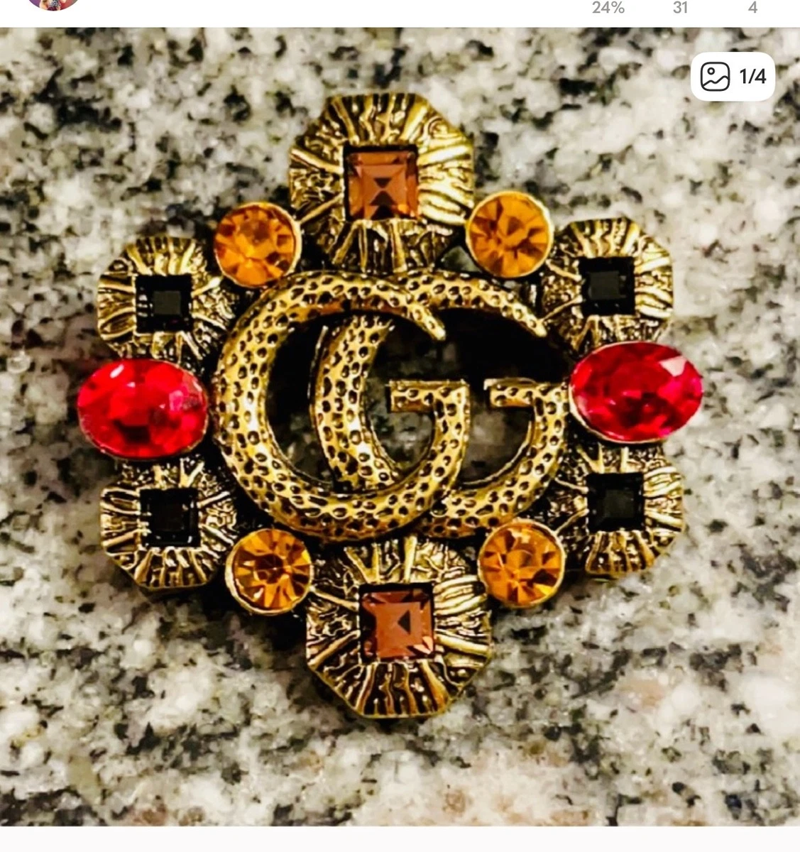 GUCCI ブローチ Gucci Fashion Brooches for sale | eBay