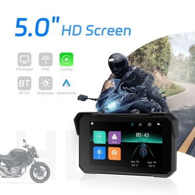5'' Wasserdicht Motorrad Apple CarPlay TouchScreen Navigator Autoradio GPS Navi