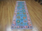Turkish Oushak Rug,Geometric Multicolored Area Rug,Handmade Bohemian Rug 2.7x8 — photo 3