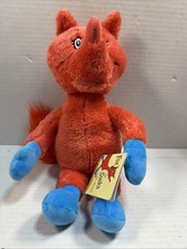 Dr. Seuss FOX IN SOCKS 18" Red Plush Soft Stuffed NWT