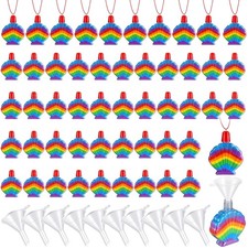 Mifoci 100 Pcs Shell Sand Art Bottle Necklaces Sand Art Kits for Kids Sand Ar...