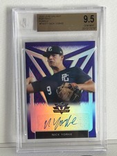 2020 Leaf Valiant Portrait Purple 24/25 Nick Yorke #PA-NY1 BGS 9.5 GEM MINT