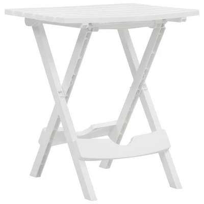 Mesa de Jardín Plegable Blanco 45,5x38,5x50 cm Mueble Exterior Patio vidaXL - Imagen 1 de 4