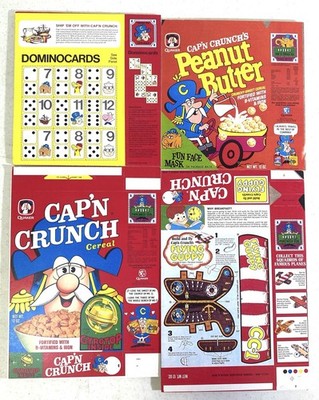 RARE Vintage Quaker CAP'N CRUNCH PB Foam-Backed Cereal City USA Display Props