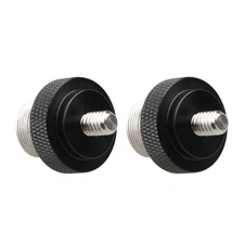 2x CAMVATE Screw Thread Camera Mount Adapter Dual-end Male 5/8"-27 to 1/4"-20