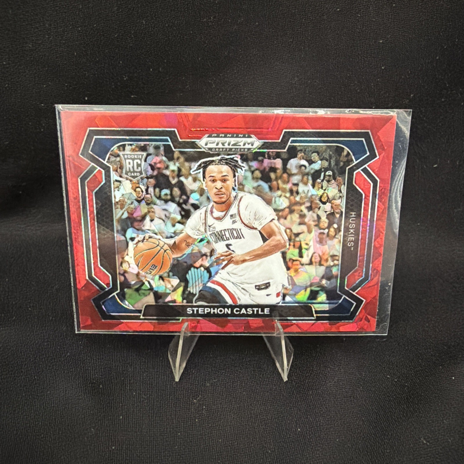 2024 Panini Prizm Draft Picks - Stephon Castle #17 Red Ice Prizm Variations (RC)