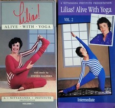 Vtg Lilias Alive With Yoga VHS Lot Vol 1 Vol 2 Intermediate Retro Workout Fit