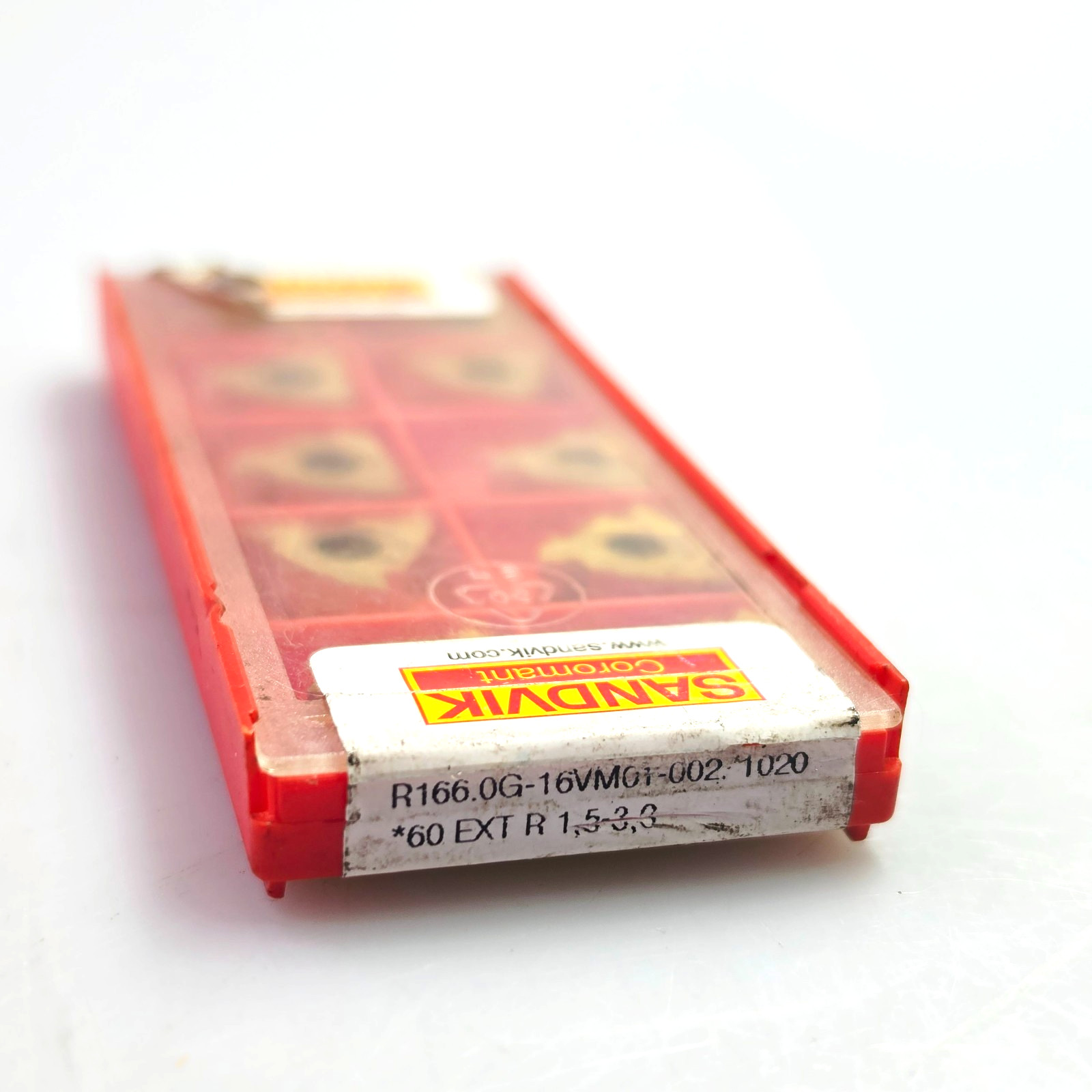 Sandvik Coromant R166.0G-16VM01-002 1020 Carbide Threading Inserts (Box of 10)
