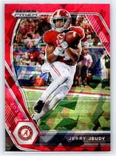 2021 Panini Prizm Draft Picks Collegiate #67 Jerry Jeudy Red Ice