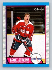 #93 Scott Stevens 1989-90 O-Pee-Chee Washington Capitals