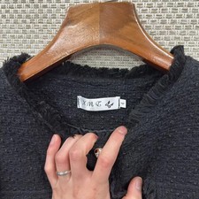 Vintage Casual Cropped Tweed Jacket, Size 95 M11604