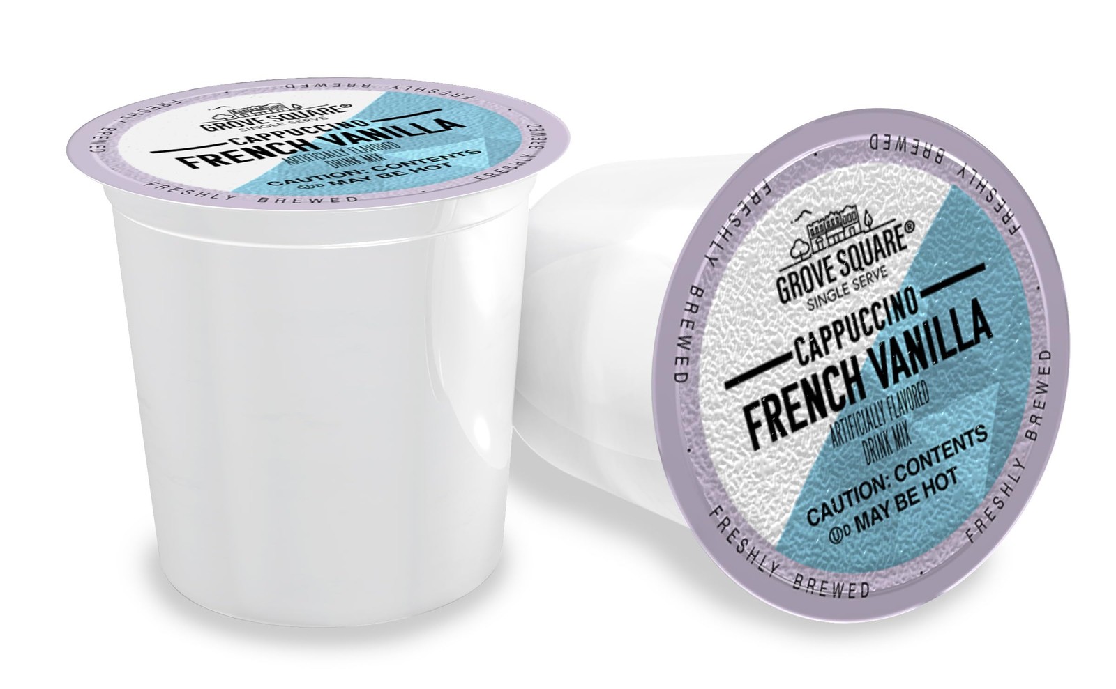 Grove Square French Vanilla Cappuccino Pods 50 Count Single Serve Coffee