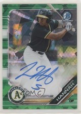 2019 Bowman Chrome HTA Green Atomic Refractor 98/99 Jameson Hannah Auto 1l2