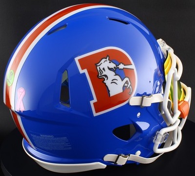 DENVER BRONCOS NFL Riddell Speed Full Size AUTHENTIC Football Helmet