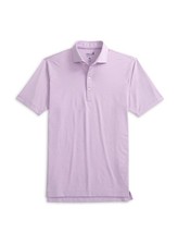 NWT JOHNNIE-O 98 LYNDON STRIPED PERFORMANCE JERSEY POLO IN VOODOO SZ L