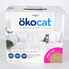 Okocat Super Soft Clumping Litter 11.2lb Plant-Based Next Gen Cat Litter Natural