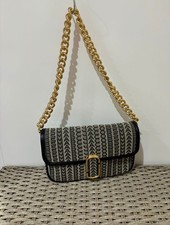 Marc Jacobs 'The Monogram J Marc' Shoulder Medium Bag Beige Multi 2 straps