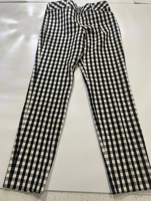 Express Editor Addition 0 Regular Fit Pants Women s Black/ White Checkered B48
