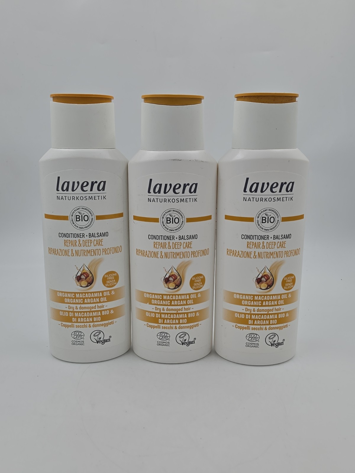 3 X LaveraOrganic  Repair & Deep Care Conditioner New 200ml