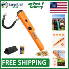Compact Waterproof Handheld Metal Detector Pinpointer for Adults  Kids, Orange