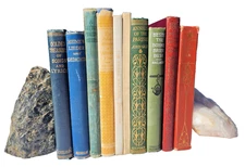 Lot of 10 Small Vtg Antique HC Books for Display/Decor Staging, Lamb Hardy RLS