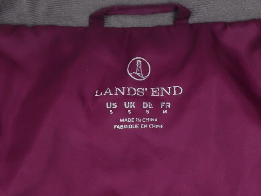 Lands’ End Women’s Purple Puffer Jacket Size S Down Insulated Coat - Image 4 of 4
