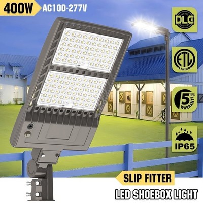 400W LED Large Area Lighting For Commercial Shoebox Parking Lots & Tennis Courts