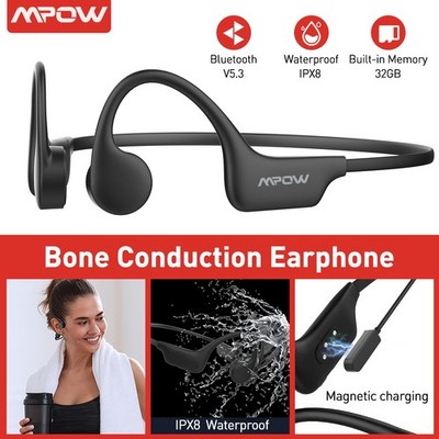 Mpow Knochenleitungs-Kopfhörer Wireless Bluetooth 5.3 Open Ear IPX8 Waterproof