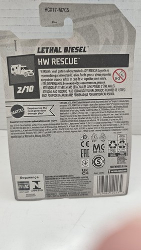 Hot Wheels HW Rescue Lethal Diesel Car Diecast 1:64 - Picture 3 of 3