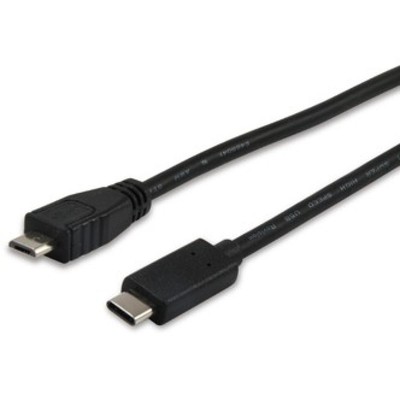 Equip Kabel USB-C2.0->Micro-B St/St 1.00m schwarz Polybeutel 12888407 (401586719
